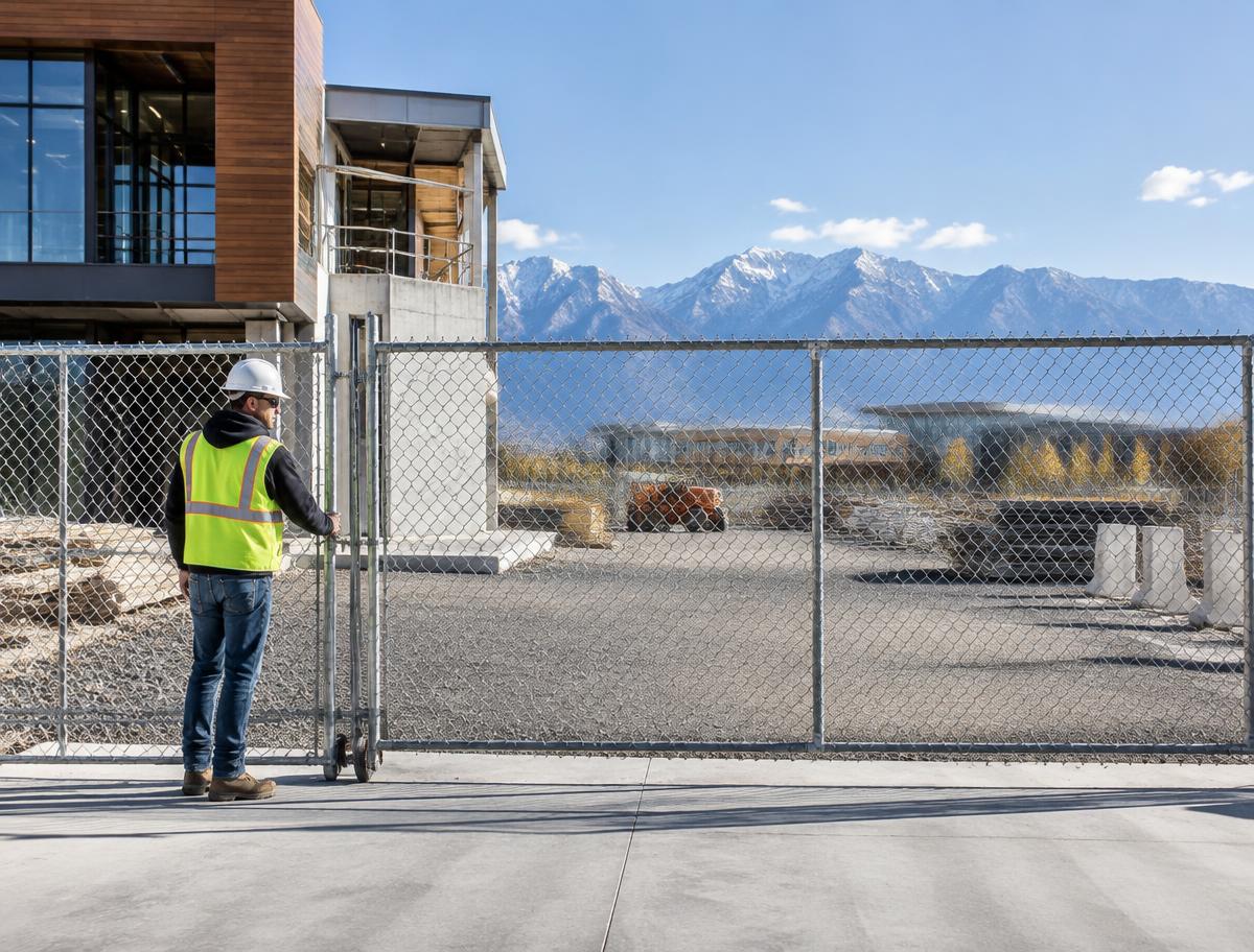 Utah construction site supported by Temporary Construction Services